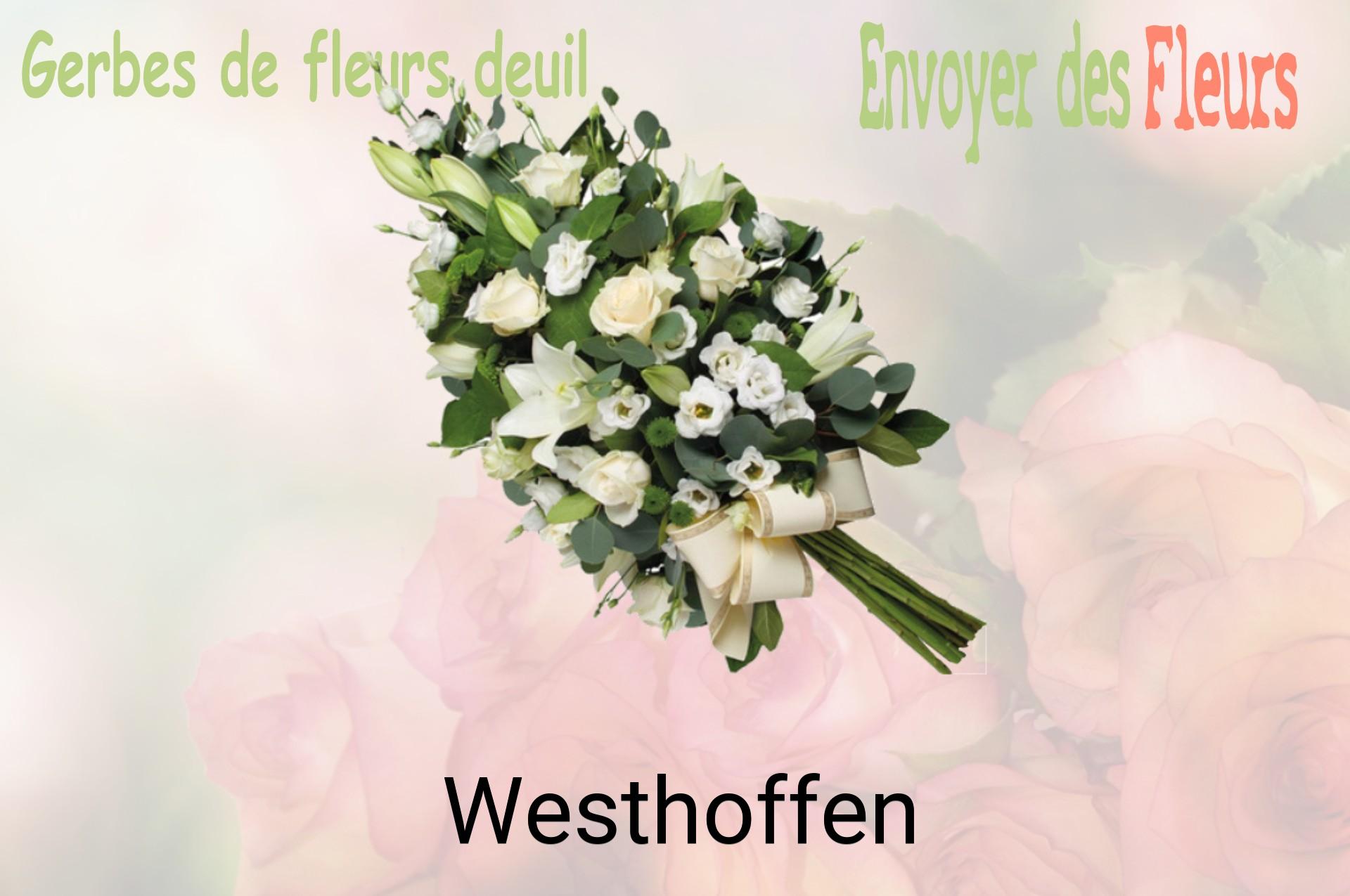 Gerbe de fleurs de deuil livrée à Westhoffen